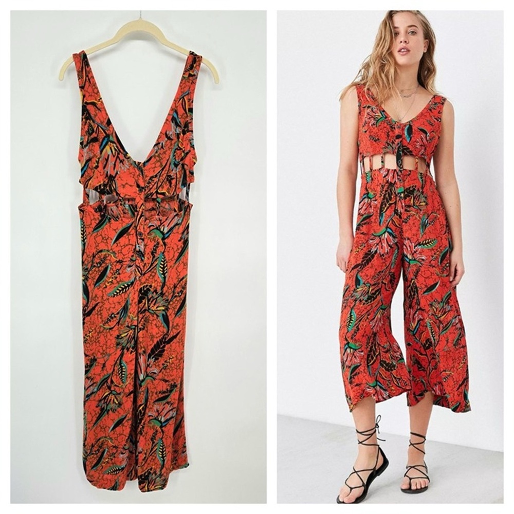 Ecote Saraphina Cutout Button-Front Jumpsuit